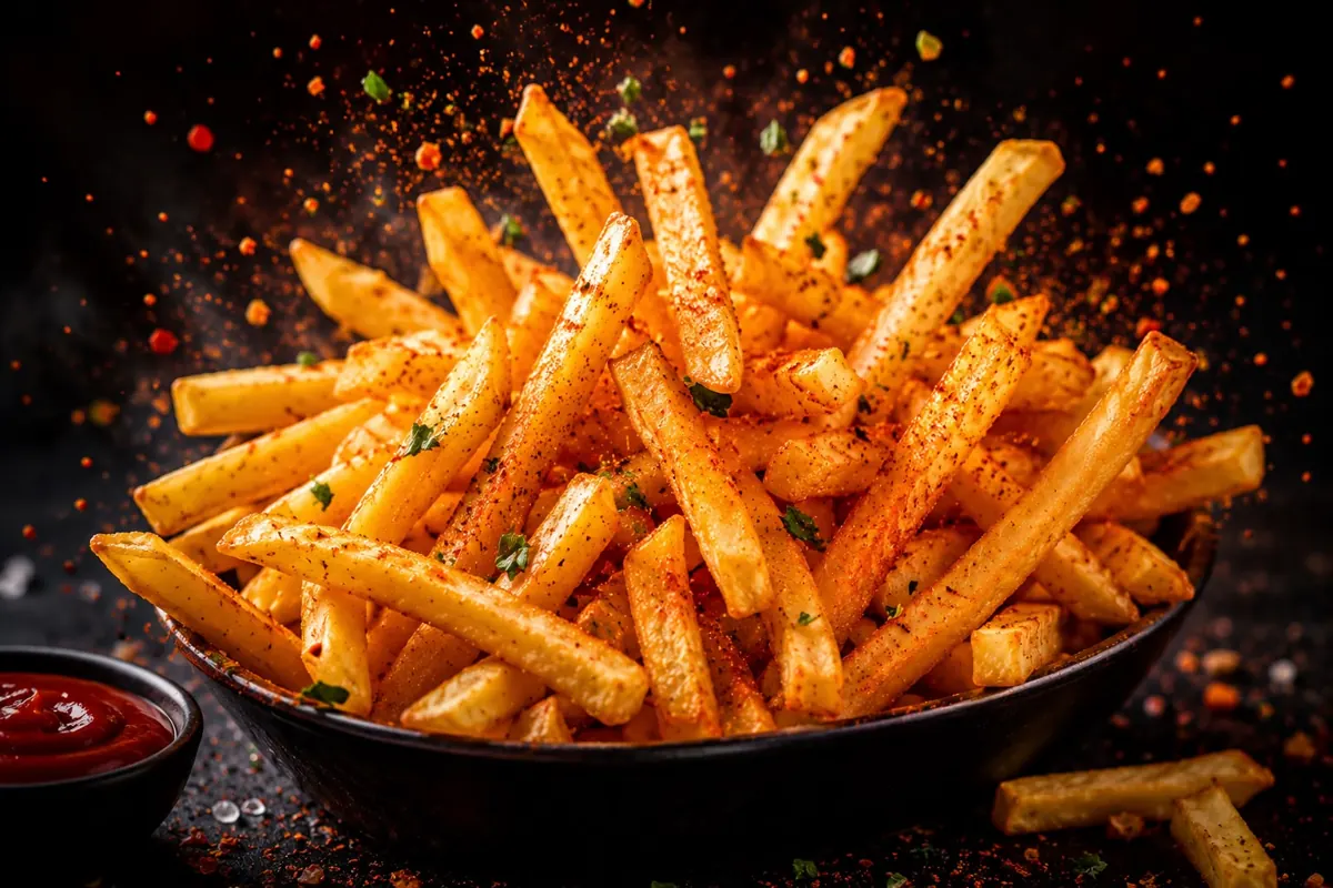 Peri peri fries and wings from the Burn The Cravings fast food menu
